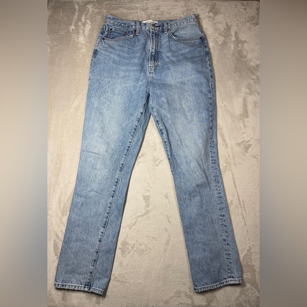 Denim Forum The Nina Super High Cigarette 100% Organic Cotton Blue Jeans Size 29